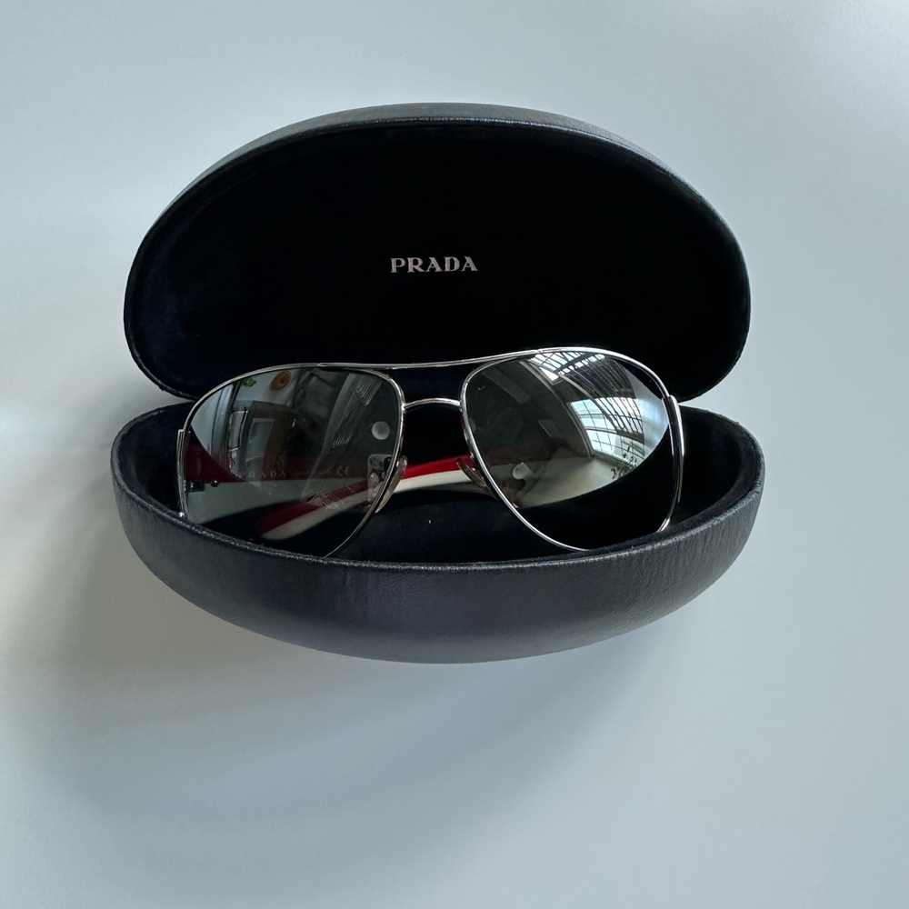 Vintage Prada Sport Sunglasses Red/White - Picture 9 of 9